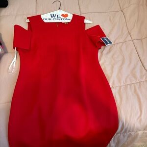 Calvin Klein Bold Red Mini Dress